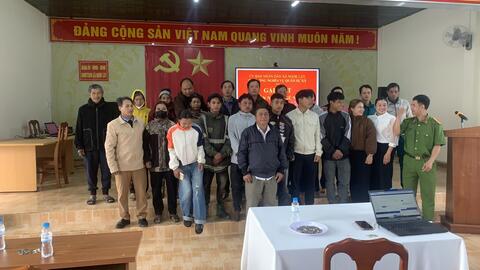 Sáng 11/02/2025 xã tở chức nhập ngũ có các bố mẹ công dân và có TT  Đảng ủy xã, HĐND,UBND, MTTQVN, các ban ngành đoàn thể xã tham dụ